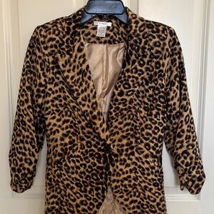 Ashley By 26 International Leopard Print Blazer